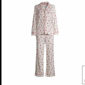 Winter White Top and Pants Pajama Set